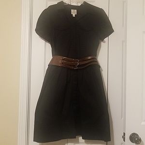 Black Button Down Shirt Dress